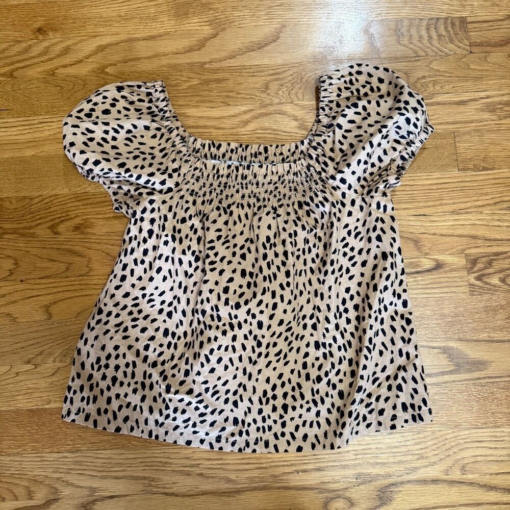 Crown and Ivy Kids Cheetah Top‎ Medium